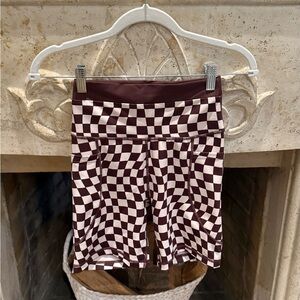 Checkered Women's Bike Shorts